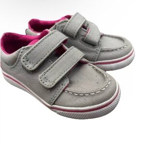 Sperry Toddler Girl Grey Sneakers Size 5